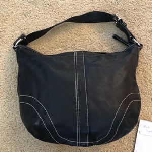 Black hobo coach purse. Like new